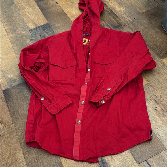 Red Button Down Shirt - Picture 1 of 6